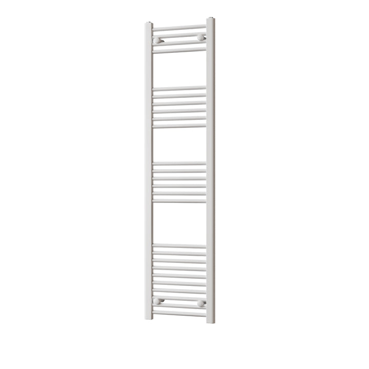 Zennor - White Heated Towel Rail - H1600mm x W400mm - Straight