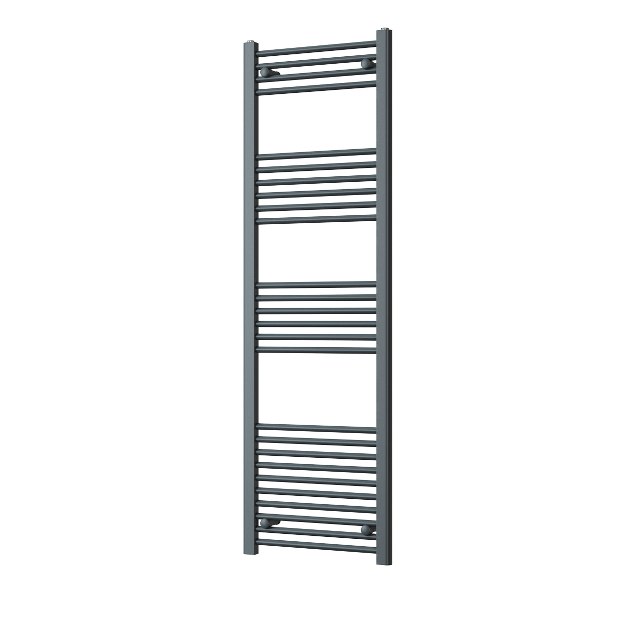 Zennor - Anthracite Heated Towel Rail - H1600mm x W500mm - Straight