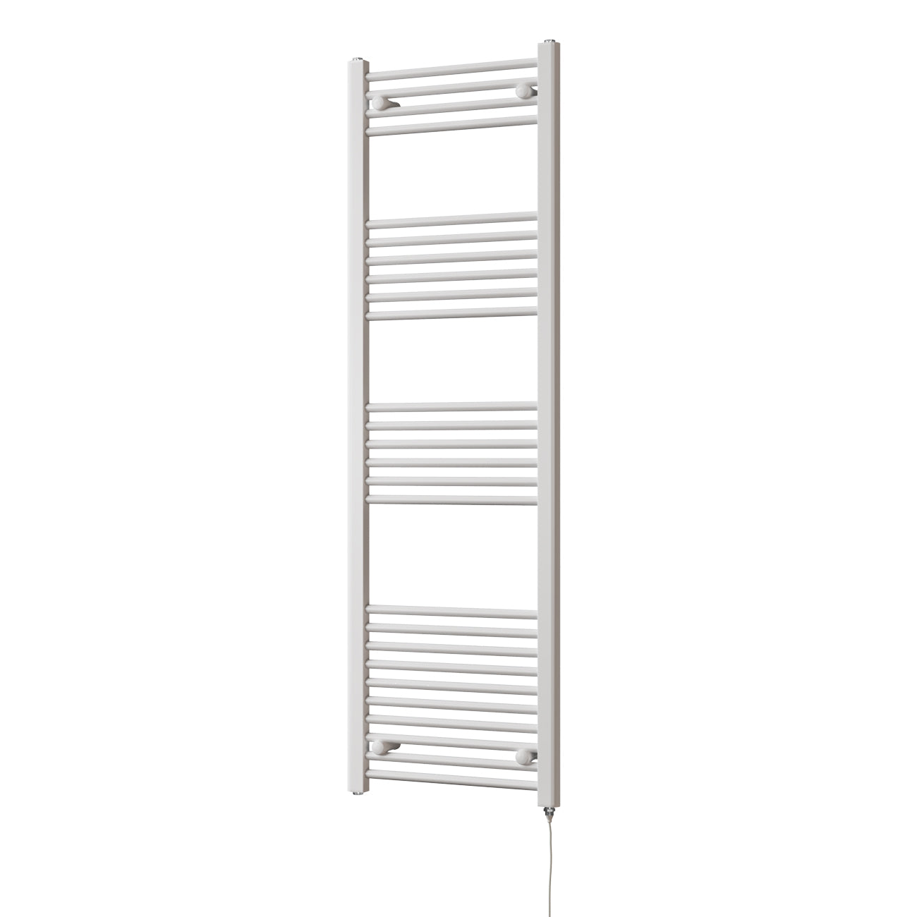 Zennor - White Electric Towel Rail H1600mm x W500mm Straight 600w Standard