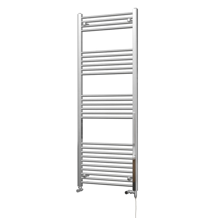 Zennor - Chrome Dual Fuel Towel Rail H1600mm x W600mm Standard - Straight