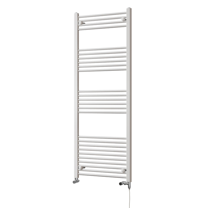 Zennor - White Dual Fuel Towel Rail H1600mm x W600mm Standard - Straight