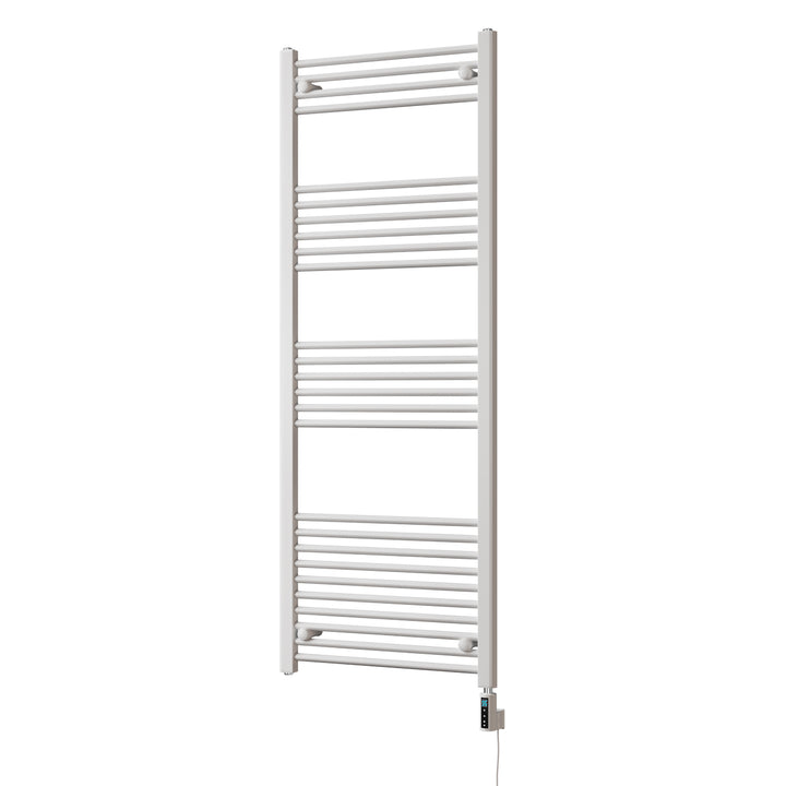 Zennor - White Electric Towel Rail H1600mm x W600mm Straight 800w Thermostatic WIFI