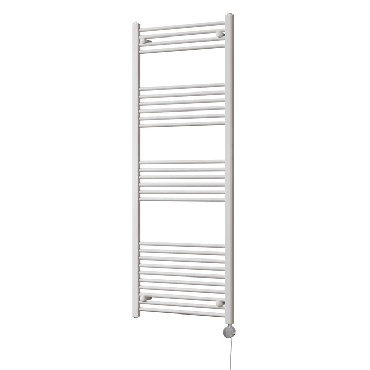 Zennor - White Electric Towel Rail H1600mm x W600mm Straight 800w Thermostatic