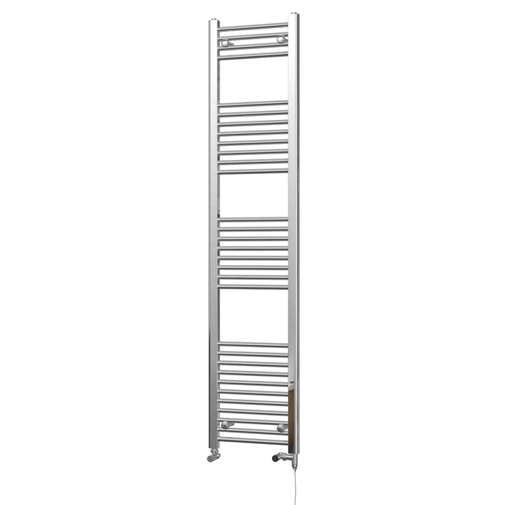 Zennor - Chrome Dual Fuel Towel Rail H1800mm x W400mm Standard - Straight