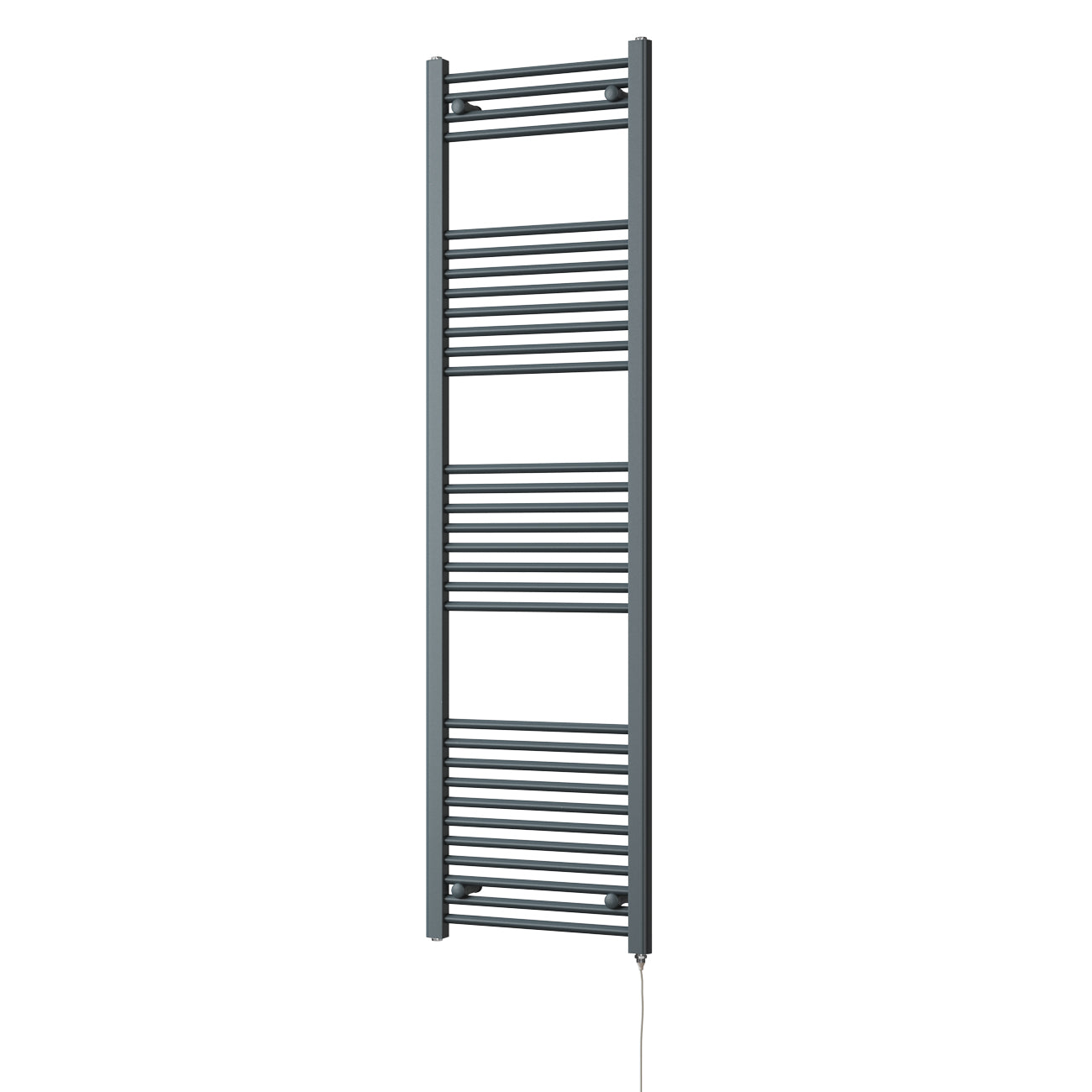 Zennor - Anthracite Electric Towel Rail H1800mm x W500mm Straight 700w Standard