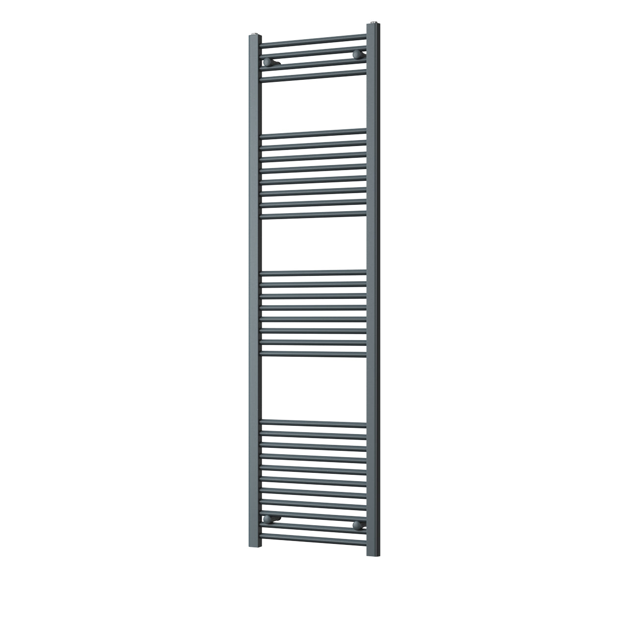 Zennor - Anthracite Heated Towel Rail - H1800mm x W500mm - Straight