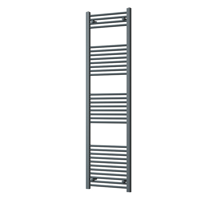 Zennor - Anthracite Heated Towel Rail - H1800mm x W500mm - Straight