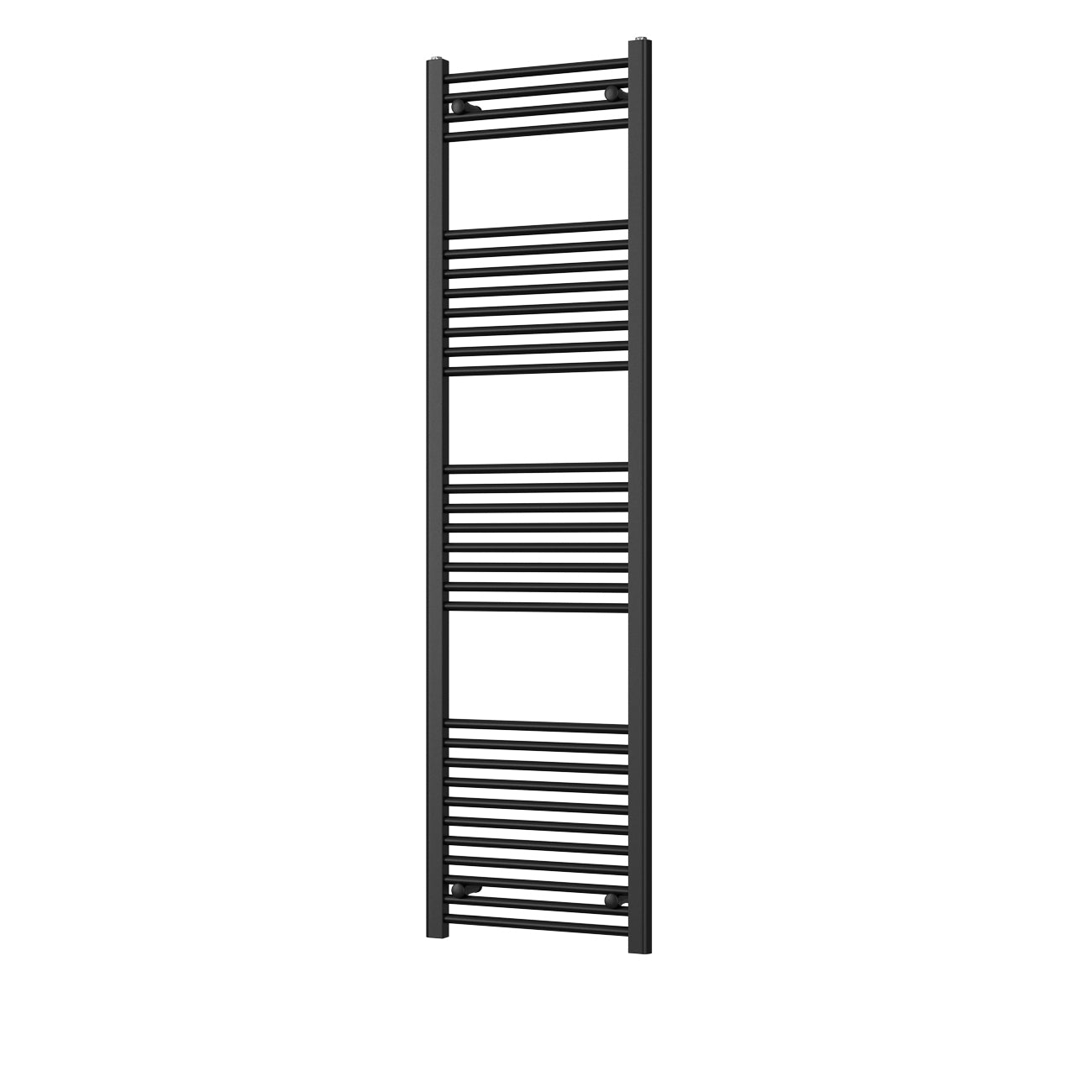Zennor - Black Heated Towel Rail - H1800mm x W500mm - Straight