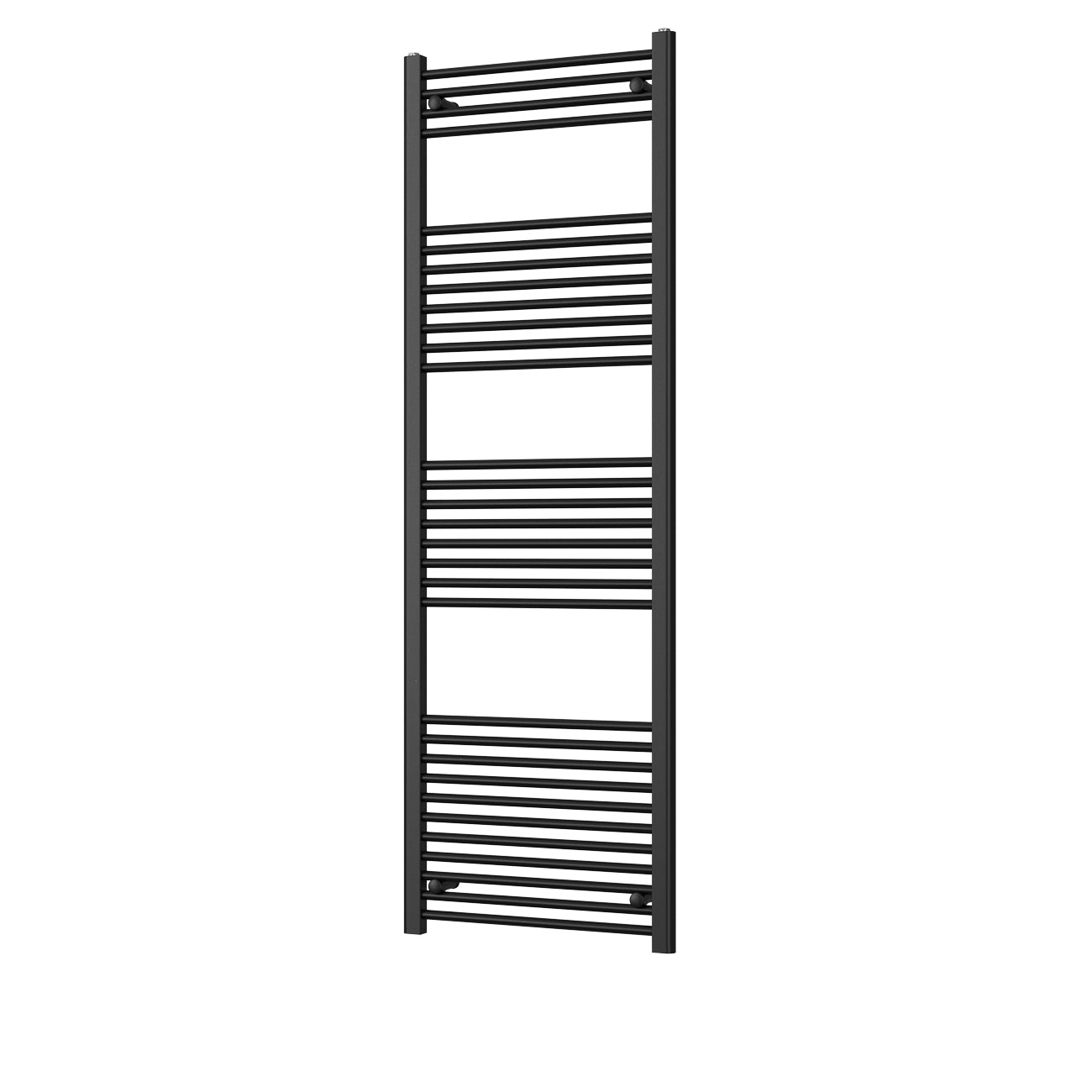 Zennor - Black Heated Towel Rail - H1800mm x W600mm - Straight
