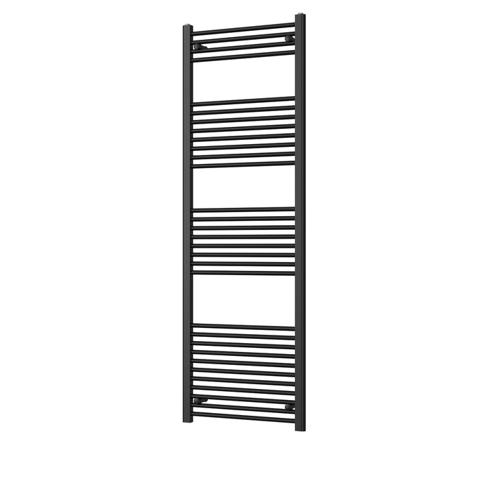 Zennor - Black Heated Towel Rail - H1800mm x W600mm - Straight
