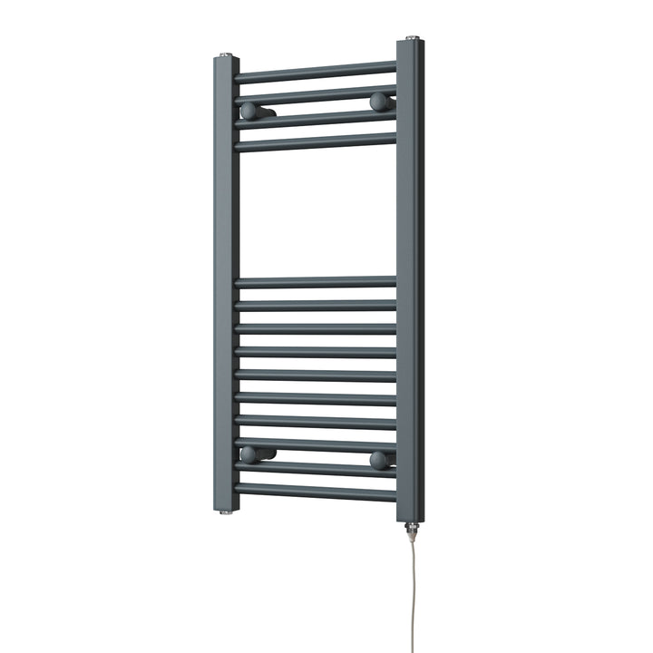 Zennor - Anthracite Electric Towel Rail H800mm x W400mm Straight 200w Standard