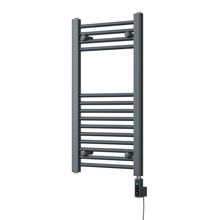 Zennor - Anthracite Electric Towel Rail H800mm x W400mm Straight 300w Thermostatic WIFI