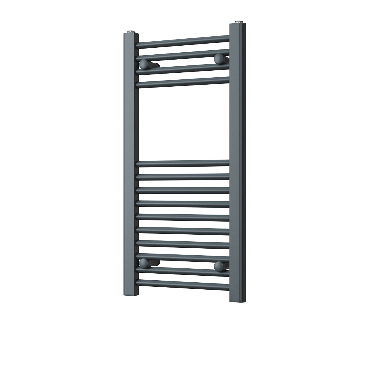 Zennor - Anthracite Heated Towel Rail - H800mm x W400mm - Straight