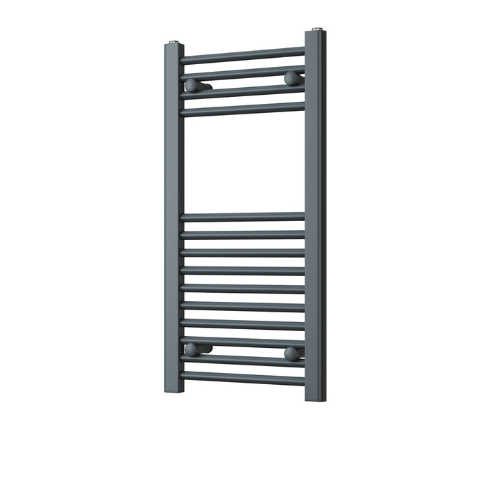 Zennor - Anthracite Heated Towel Rail - H800mm x W400mm - Straight