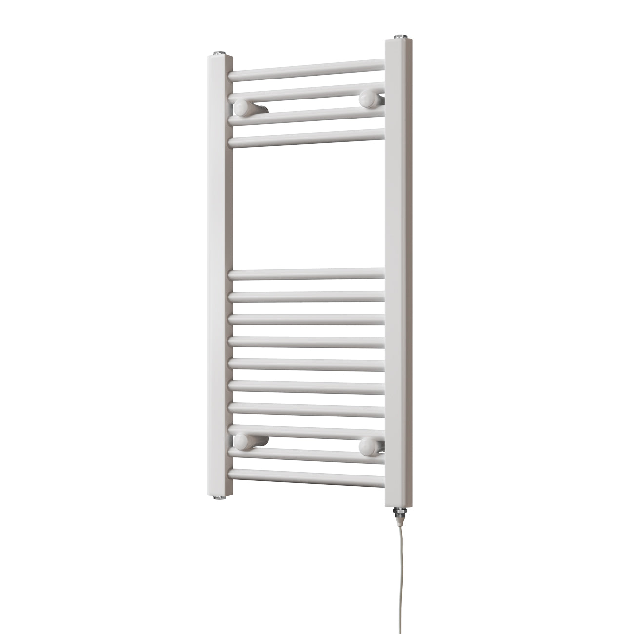 Zennor - White Electric Towel Rail H800mm x W400mm Straight 200w Standard