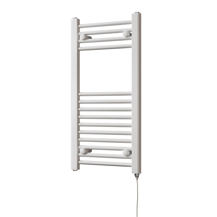Zennor - White Electric Towel Rail H800mm x W400mm Straight 200w Standard
