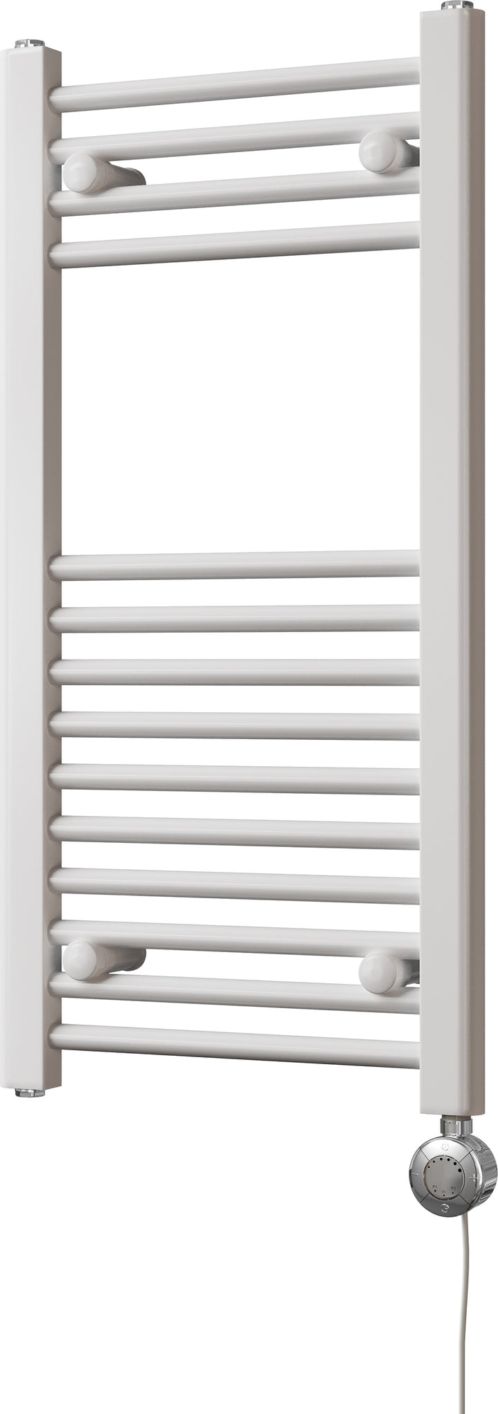 Zennor - White Electric Towel Rail H800mm x W400mm Straight 300w Thermostatic