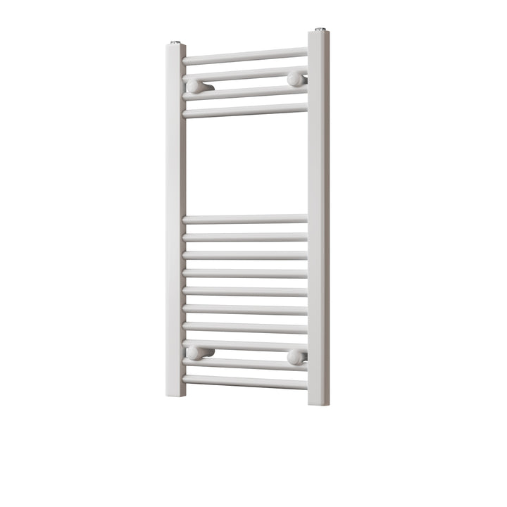 Zennor - White Heated Towel Rail - H800mm x W400mm - Straight