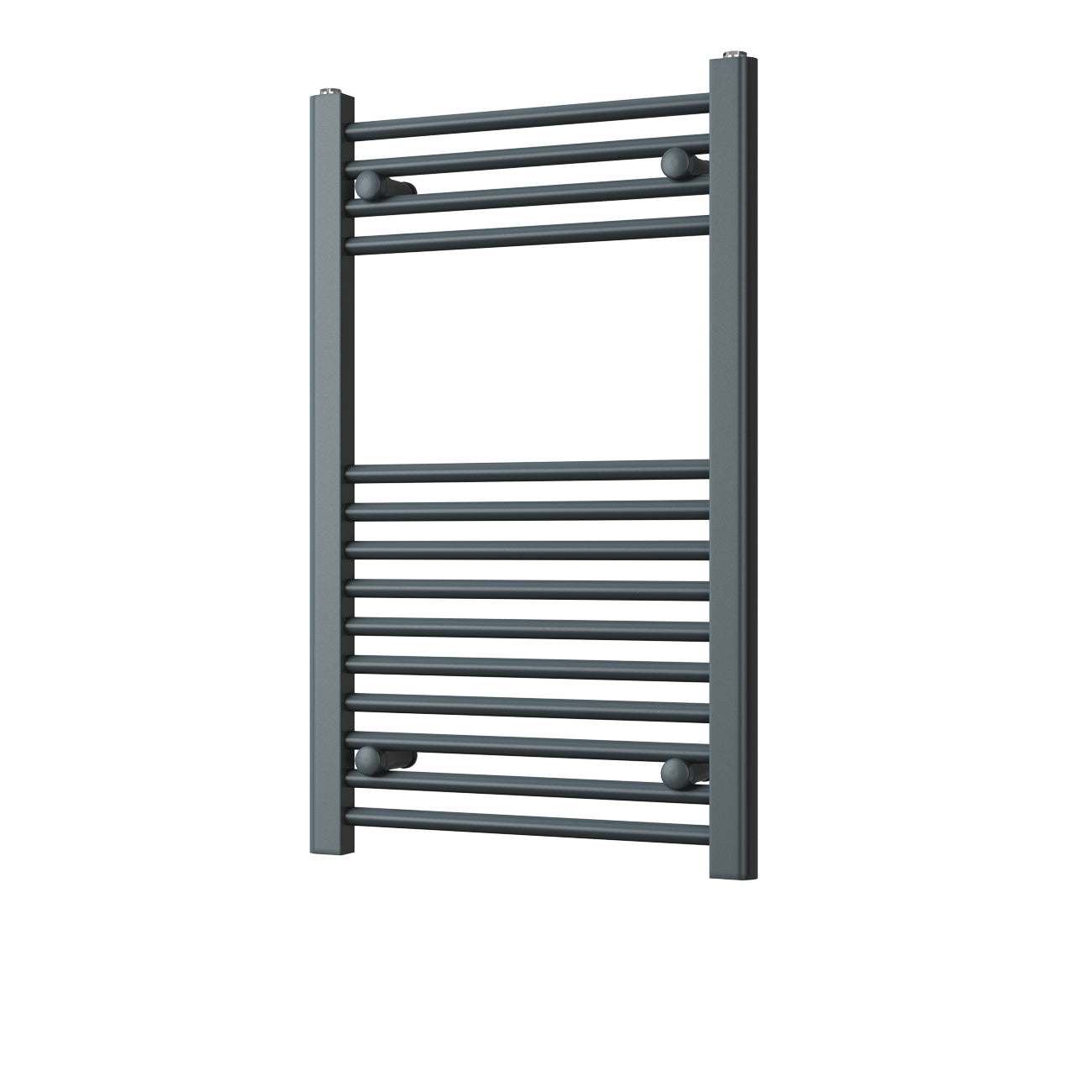 Zennor - Anthracite Heated Towel Rail - H800mm x W500mm - Straight