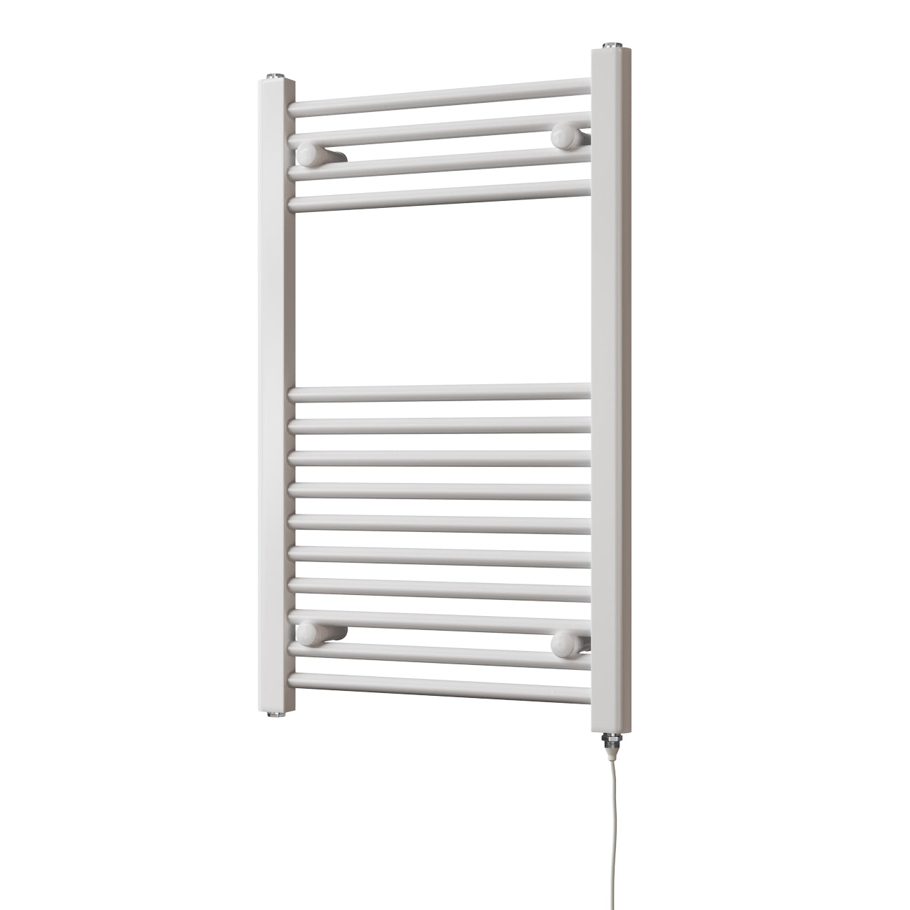 Zennor - White Electric Towel Rail H800mm x W500mm Straight 300w Standard