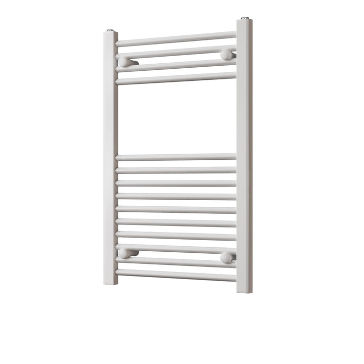 Zennor - White Heated Towel Rail - H800mm x W500mm - Straight