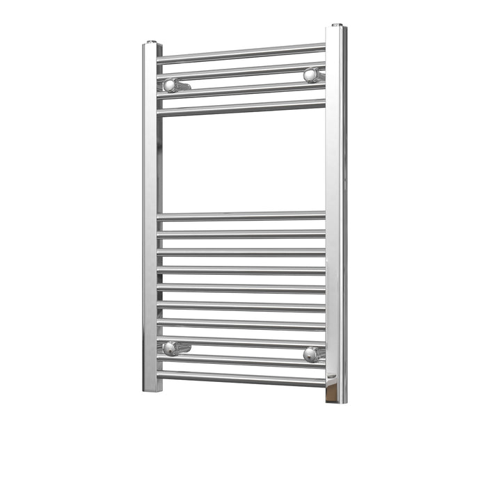 Zennor - Chrome Heated Towel Rail - H800mm x W500mm - Straight