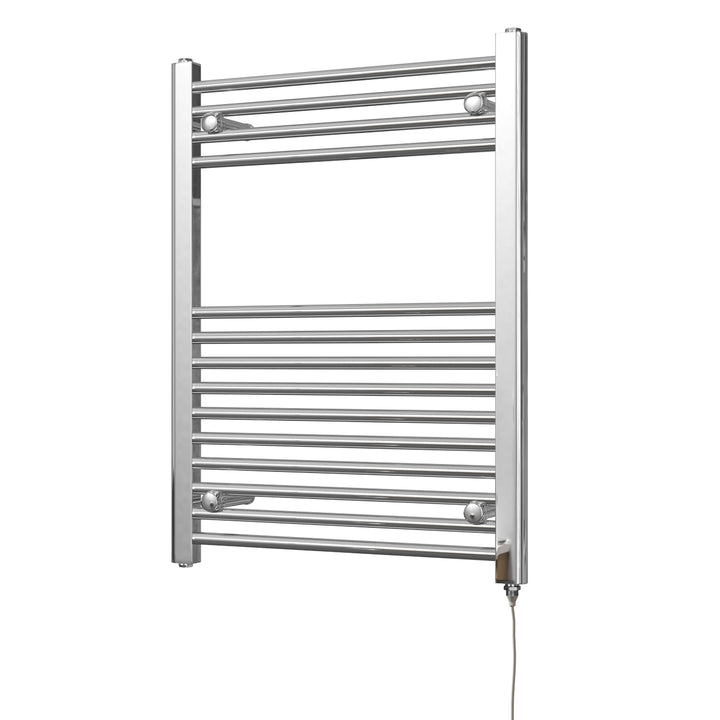 Zennor - Chrome Electric Towel Rail H800mm x W600mm Straight 200w Standard