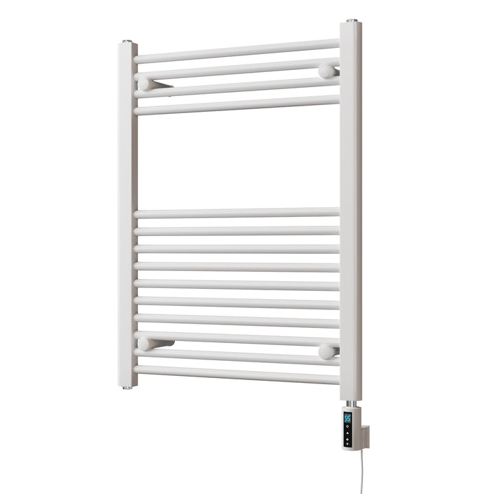 Zennor - White Electric Towel Rail H800mm x W600mm Straight 400w Thermostatic WIFI