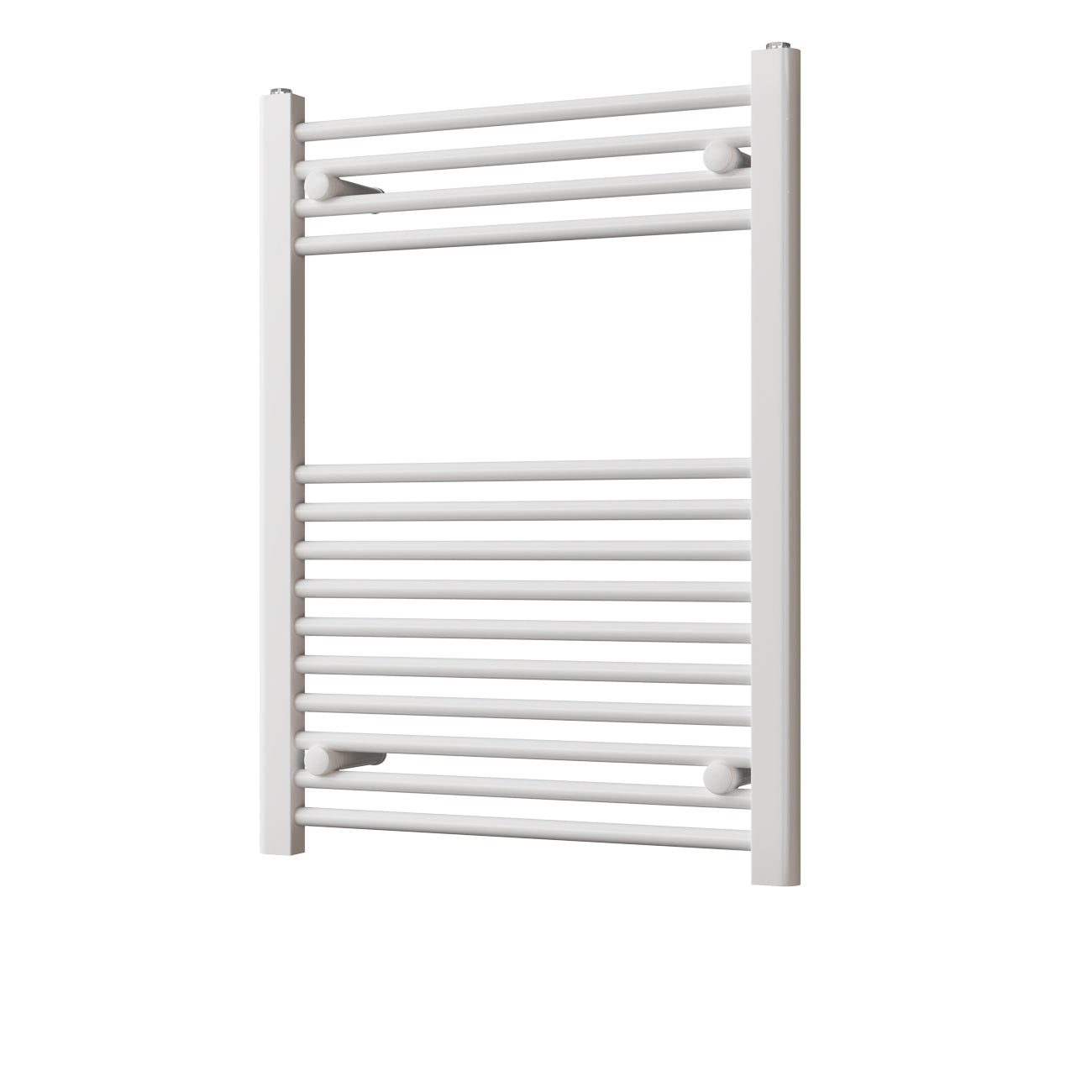 Zennor - White Heated Towel Rail - H800mm x W600mm - Straight