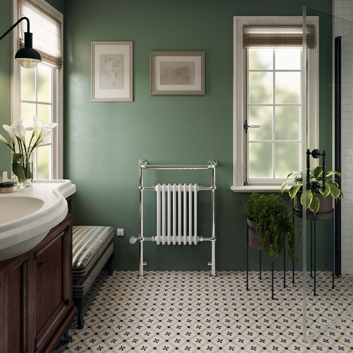 Arundel - Traditional Electric Towel Rail H963mm x W673mm 600w Thermostatic