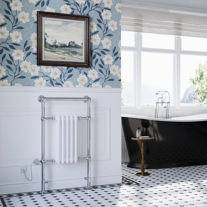 Adisham - Traditional Electric Towel Rail H963mm x W538mm 400w Thermostatic