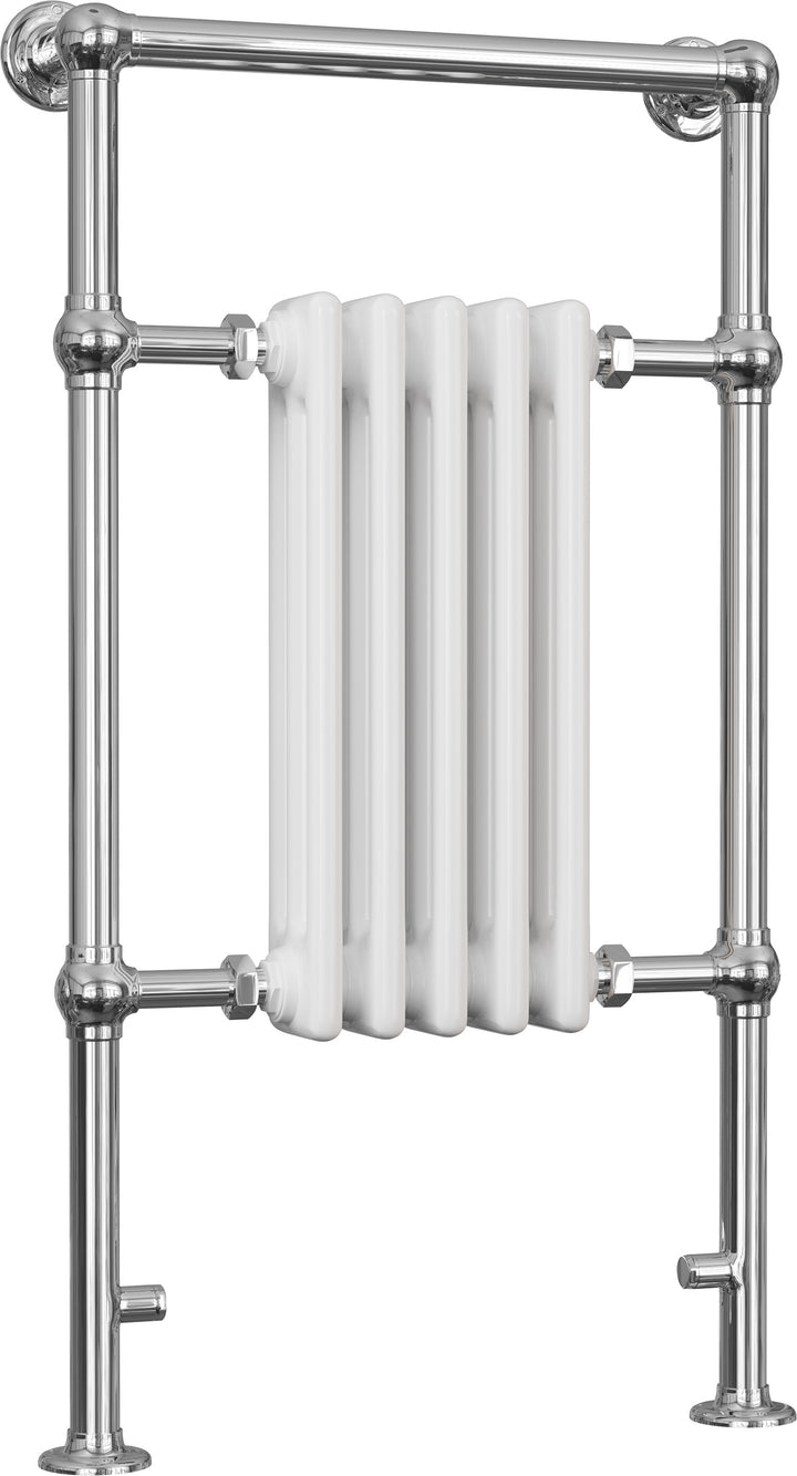 Adisham - Traditional Towel Radiator - H963mm x W538mm - Floor Standing