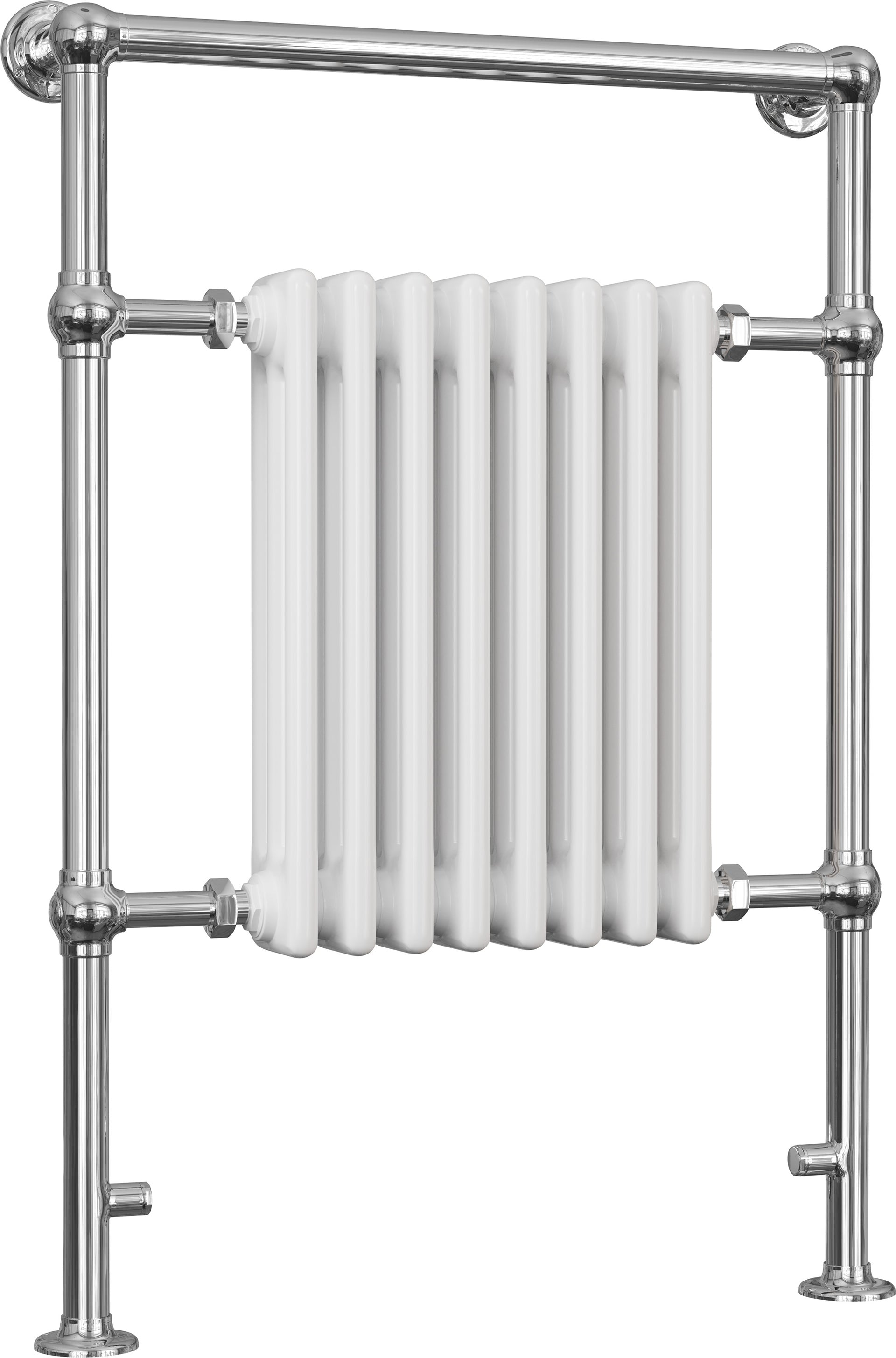Adisham - Traditional Towel Radiator - H963mm x W673mm - Floor Standing
