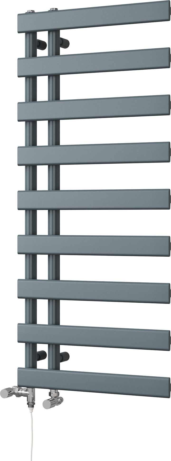 Agar - Anthracite Dual Fuel Towel Rail H1156mm x W500mm Standard
