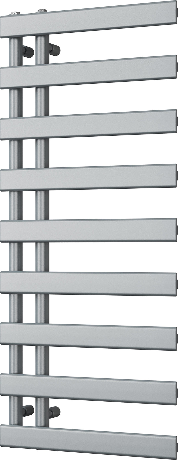 Agar - Silver Towel Radiator - H1156mm x W500mm