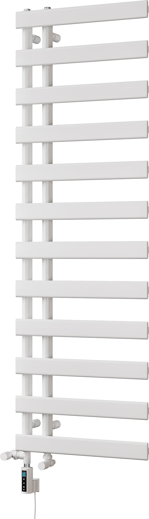 Agar - White Dual Fuel Towel Rail H1564mm x W500mm Thermostatic WIFI