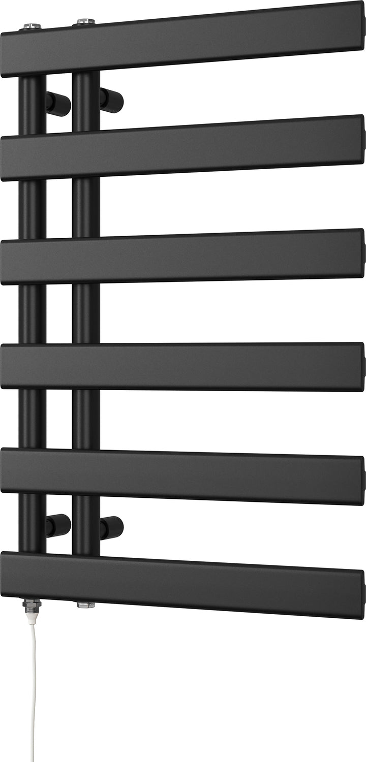 Agar - Black Electric Towel Rail H748mm x W500mm 300w Standard
