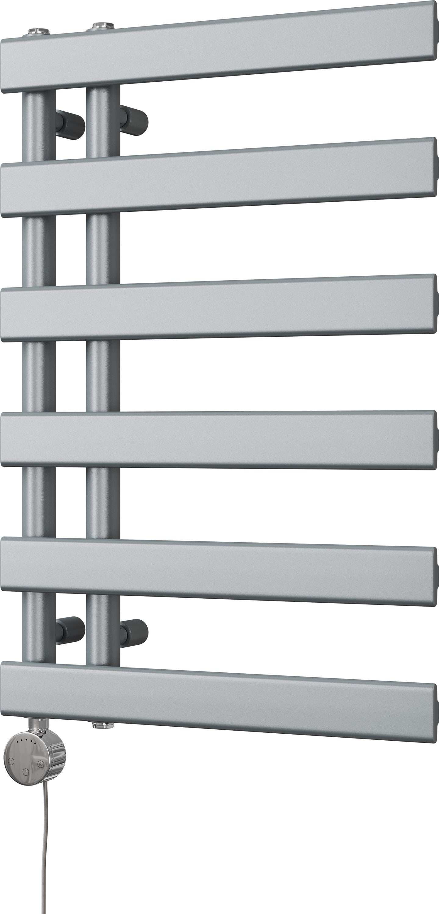 Agar - Silver Electric Towel Rail H748mm x W500mm 300w Thermostatic