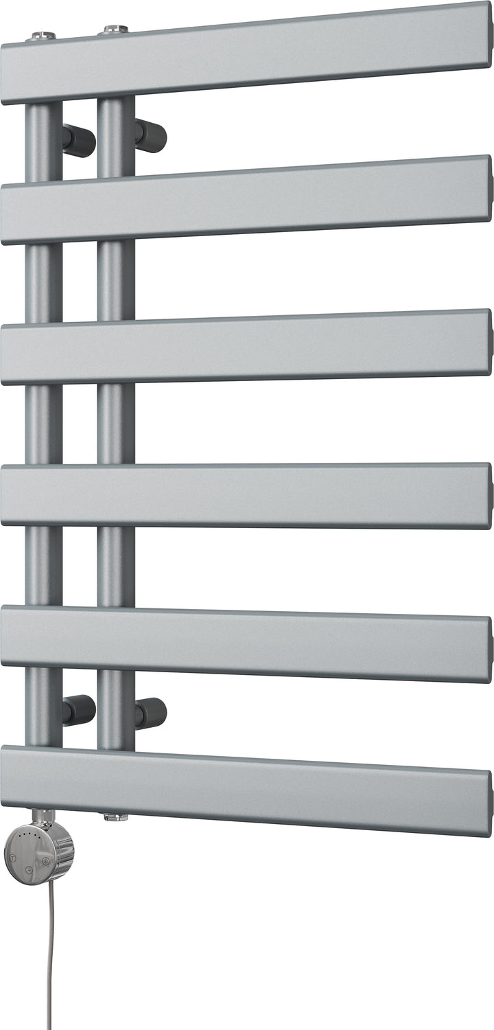 Agar - Silver Electric Towel Rail H748mm x W500mm 300w Thermostatic