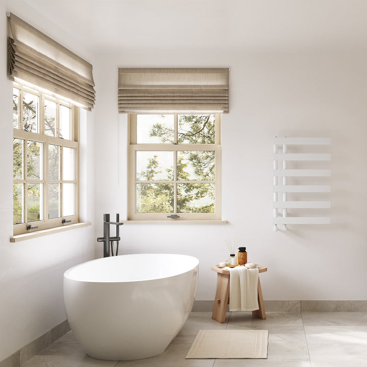 Agar - White Towel Radiator - H748mm x W500mm