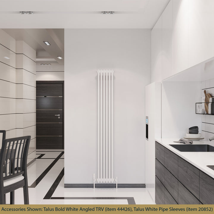 Alpha - White Vertical Column Radiator H1800mm x W287mm 3 Column - Feet Included