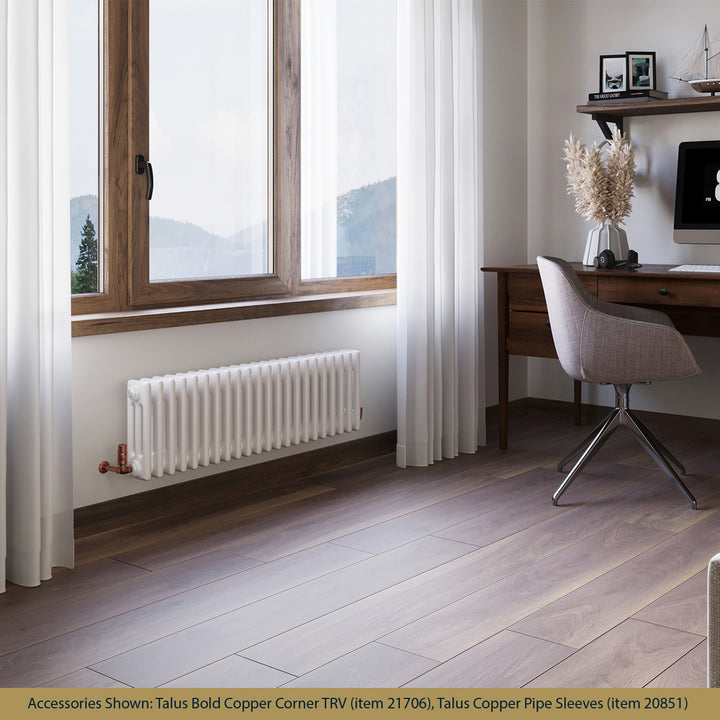 Alpha - White Column Radiator H300mm x W999mm 3 Column - Feet Included