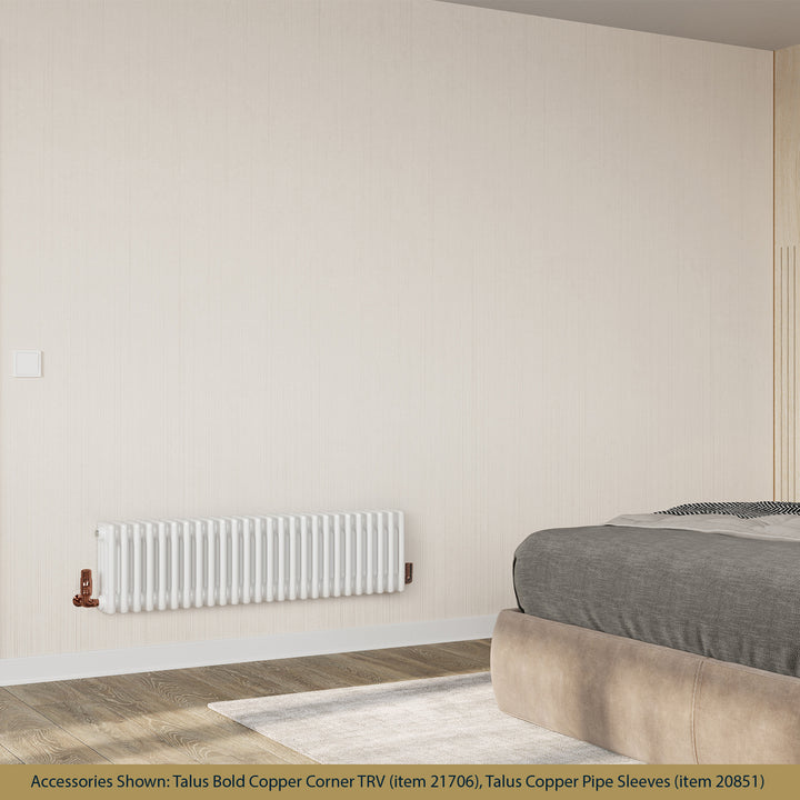 Alpha - White Column Radiator H300mm x W1164mm 4 Column - Feet Included