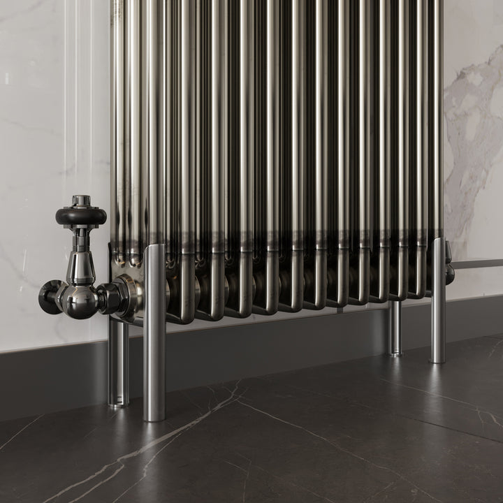 Alpha - Raw Metal Column Radiator H300mm x W1177mm 3 Column - Feet Included