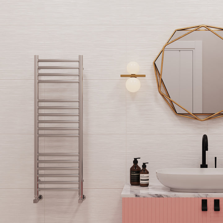 Aston - Stainless Steel Heated Towel Rail - H1000mm x W350mm - Straight