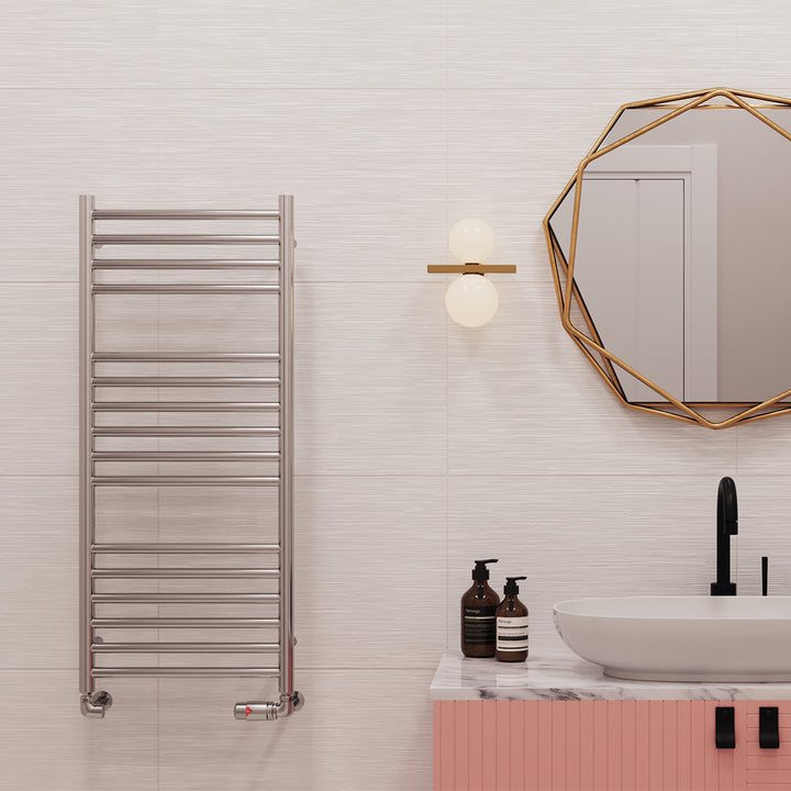 Aston - Stainless Steel Heated Towel Rail - H1000mm x W400mm - Straight