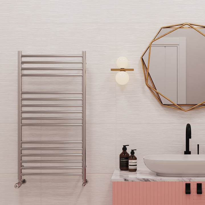 Aston - Stainless Steel Heated Towel Rail - H1000mm x W500mm - Straight
