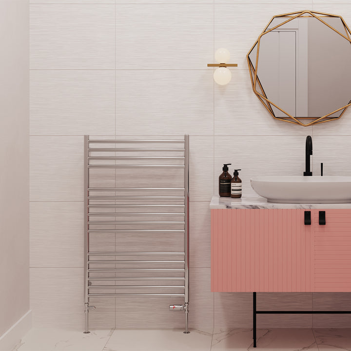Aston - Stainless Steel Heated Towel Rail - H1000mm x W600mm - Straight