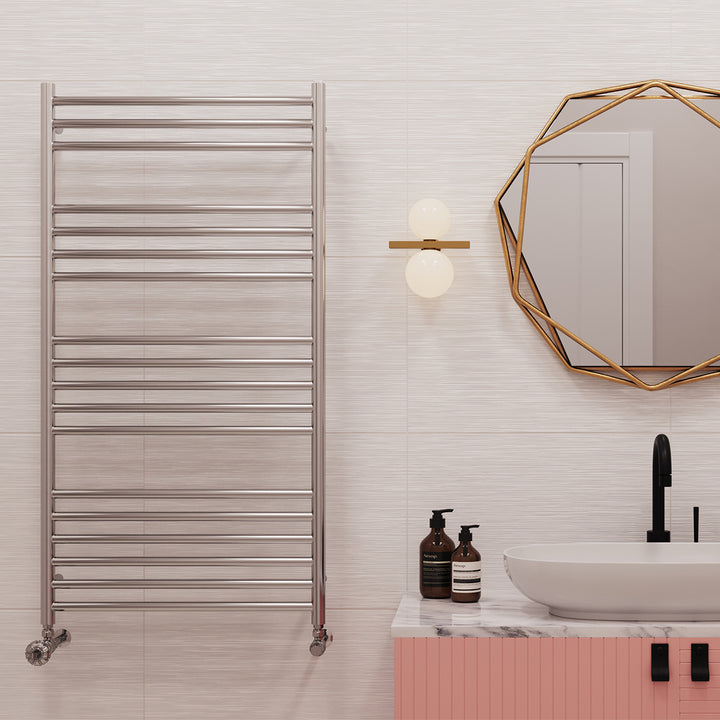 Aston - Stainless Steel Heated Towel Rail - H1200mm x W600mm - Straight