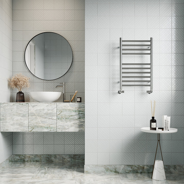 Aston - Stainless Steel Heated Towel Rail - H600mm x W350mm - Straight